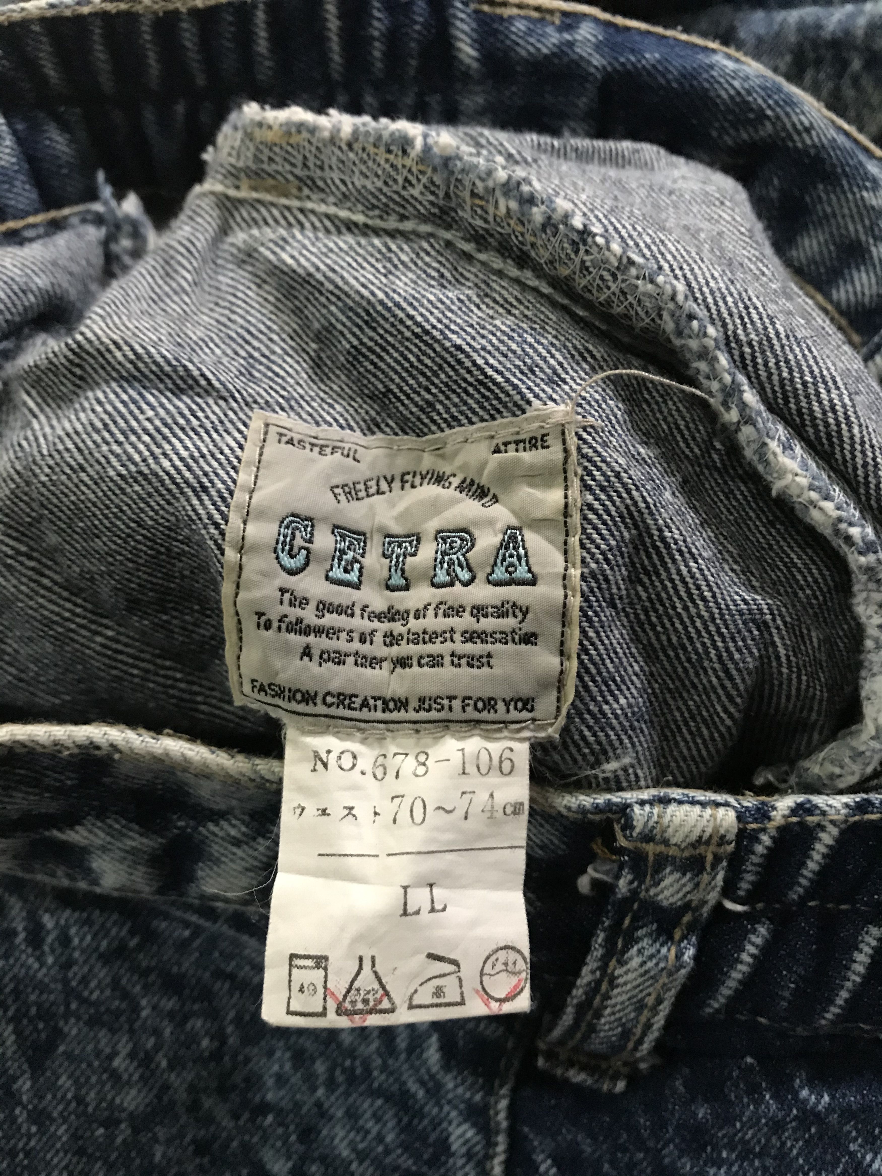 Japanese Brand Vintage Cetra acid wash denim jeans Size US 28 / EU 44 - 7 Thumbnail