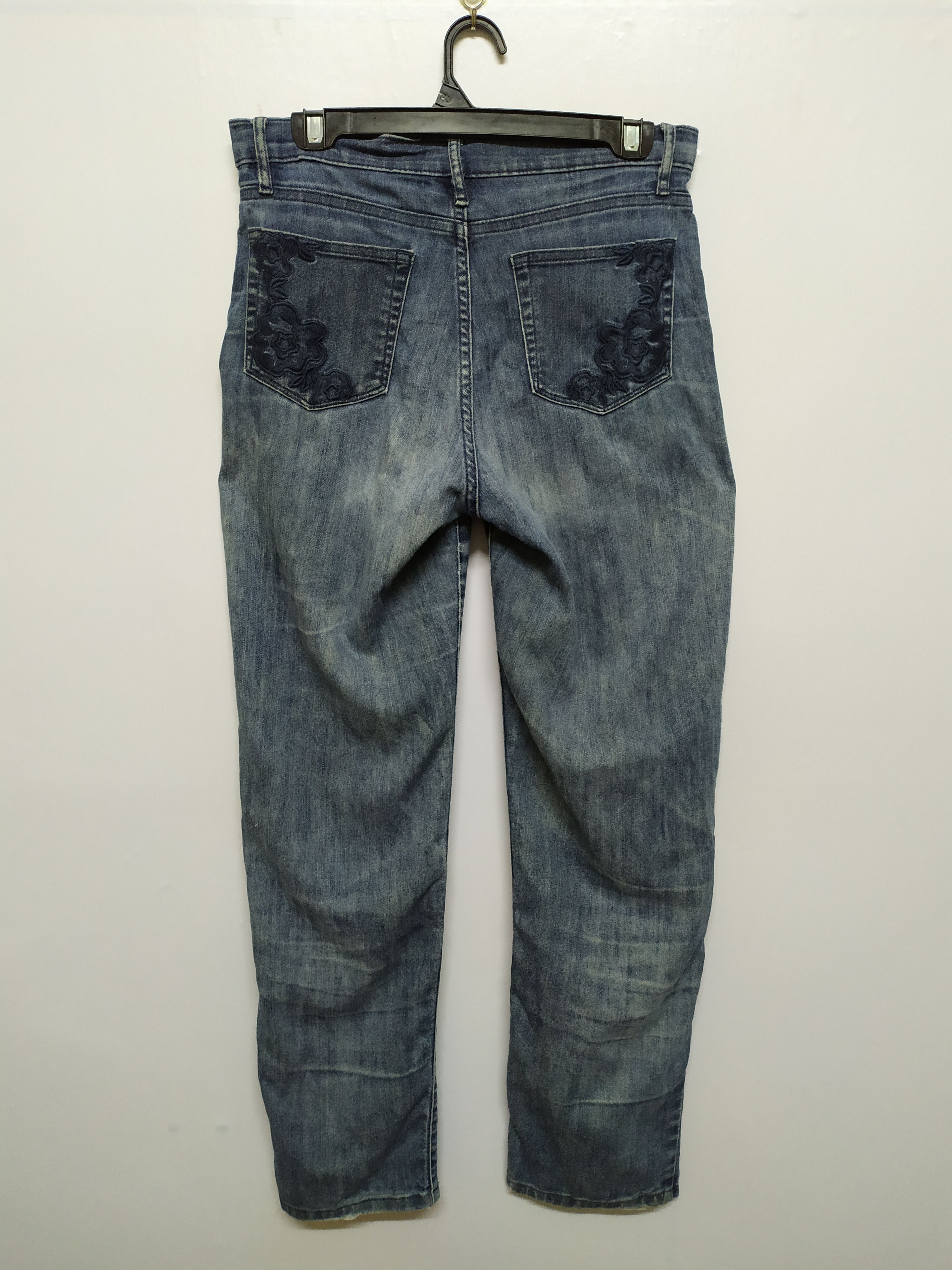 Jean × Lee LEE DISTRESSED DENIM JEAN PANTS Size US 30 / EU 46 - 1 Thumbnail
