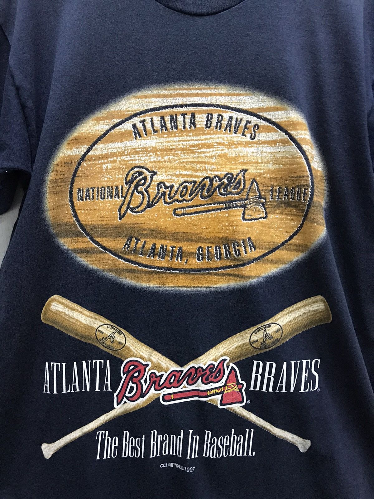 MLB × Vintage Vintage 90s Atlanta Braves Baseball Tee Size US L / EU 52-54 / 3 - 4 Thumbnail
