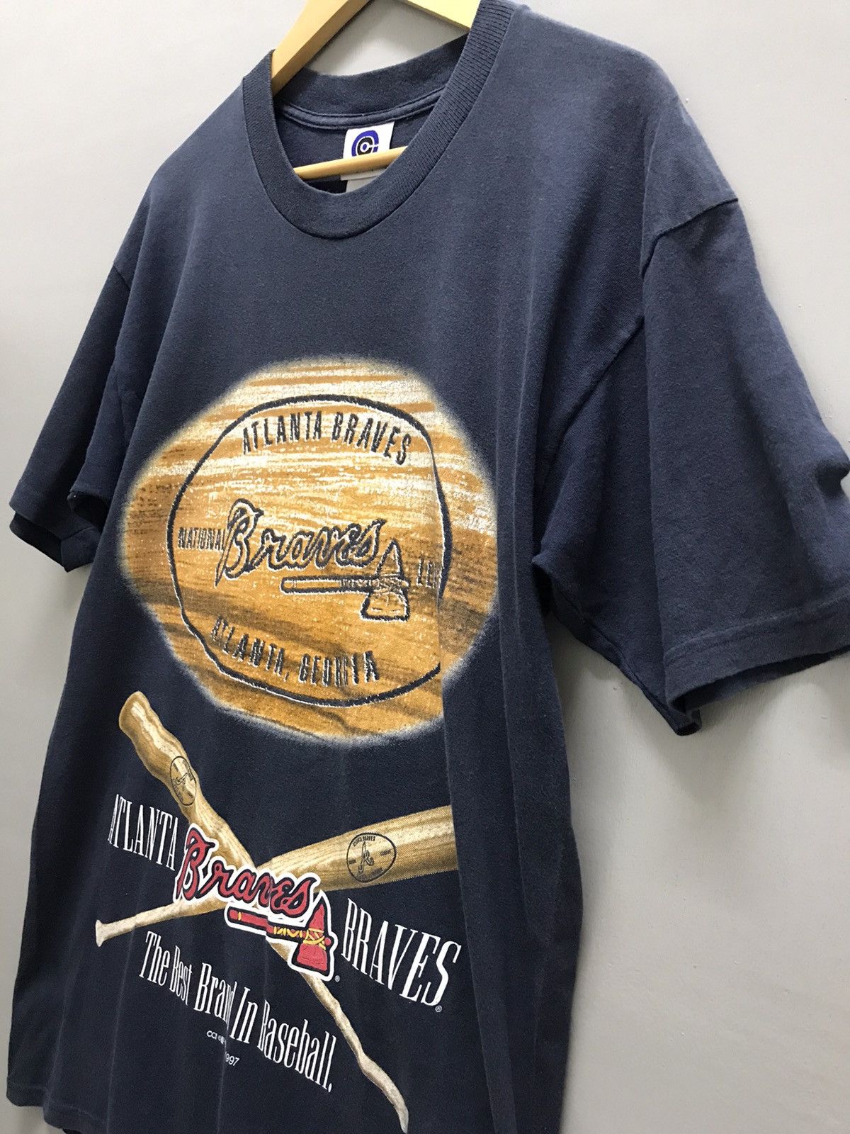 MLB × Vintage Vintage 90s Atlanta Braves Baseball Tee Size US L / EU 52-54 / 3 - 3 Thumbnail