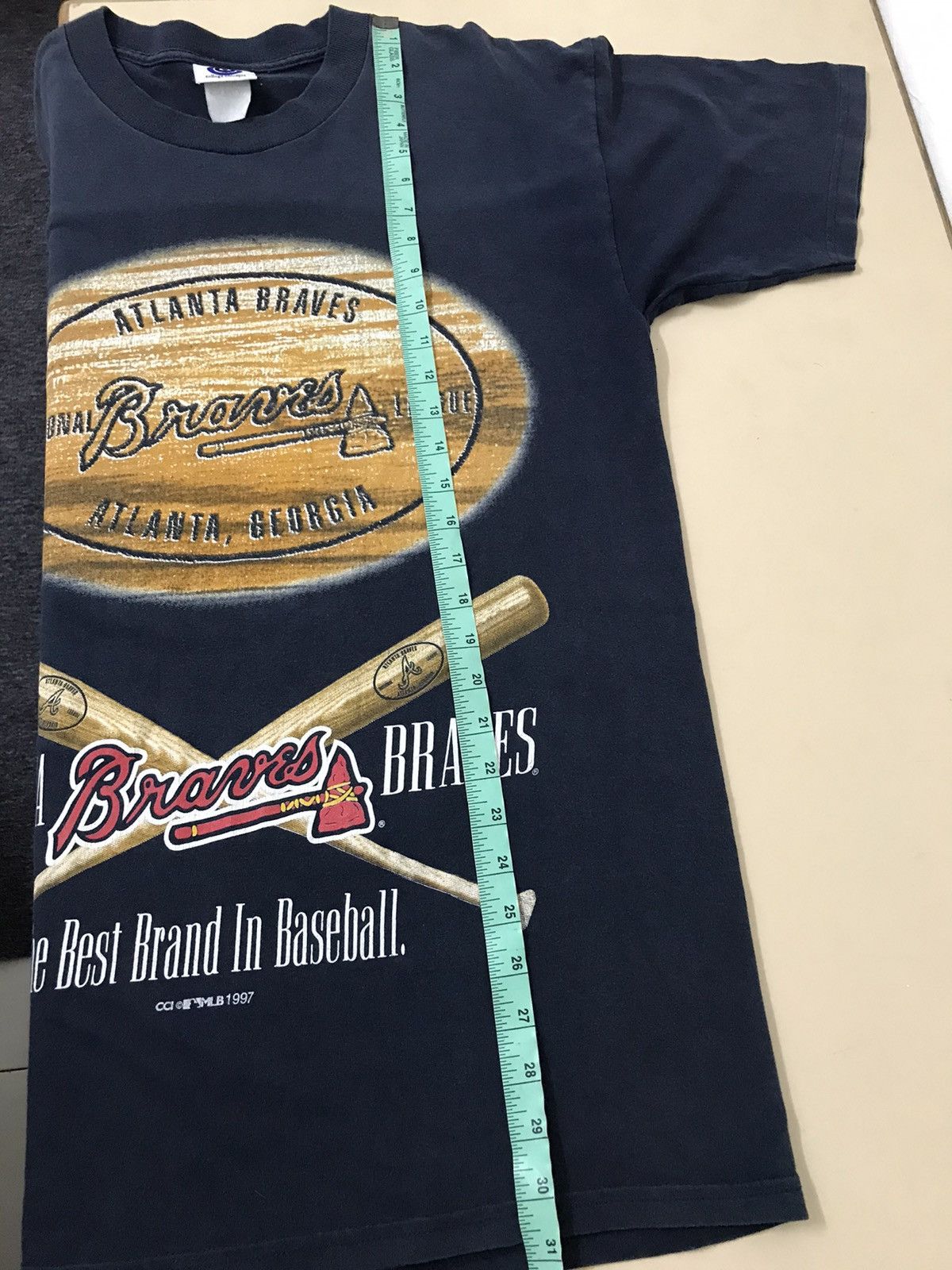 MLB × Vintage Vintage 90s Atlanta Braves Baseball Tee Size US L / EU 52-54 / 3 - 9 Thumbnail