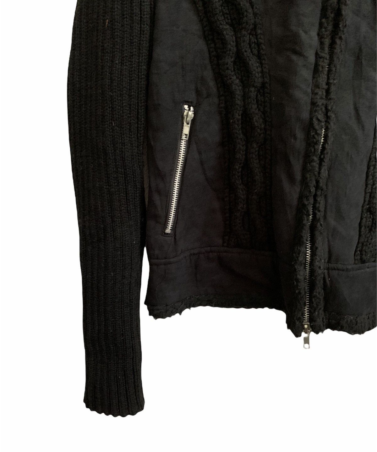 If Six Was Nine ⚡️St. Chris Crop Knit Fur Hoodie Jacket Size S / US 4 / IT 40 - 8 Thumbnail