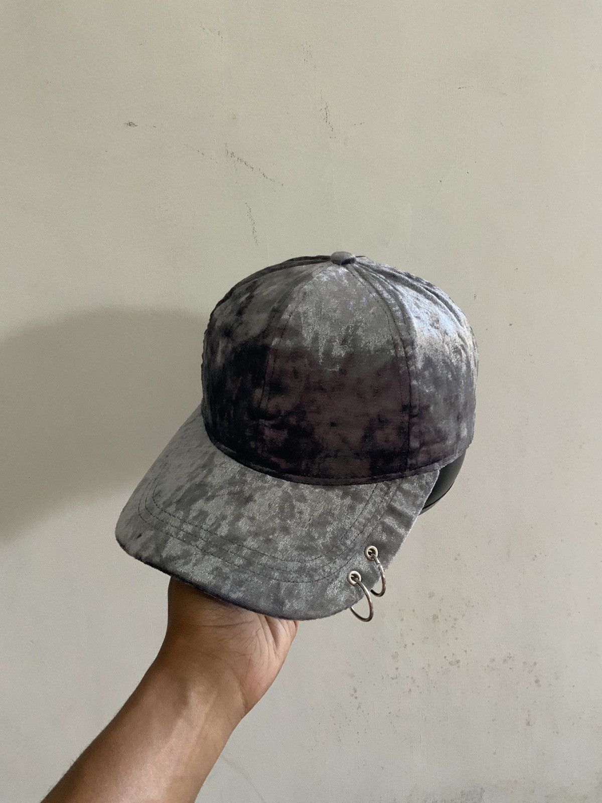 Fur Velvet Mohair Silver Kmrii Punk Hat