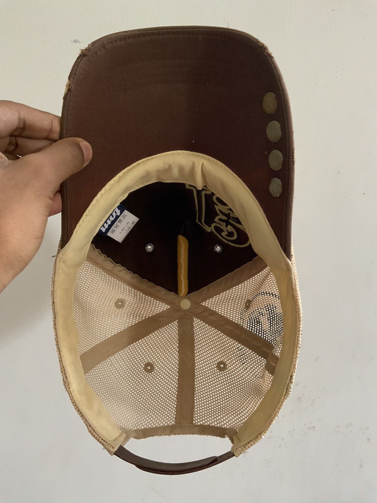 Japanese Brand Obligation Sincerity Distressed Trucker Hat Cap Size ONE SIZE - 8 Thumbnail