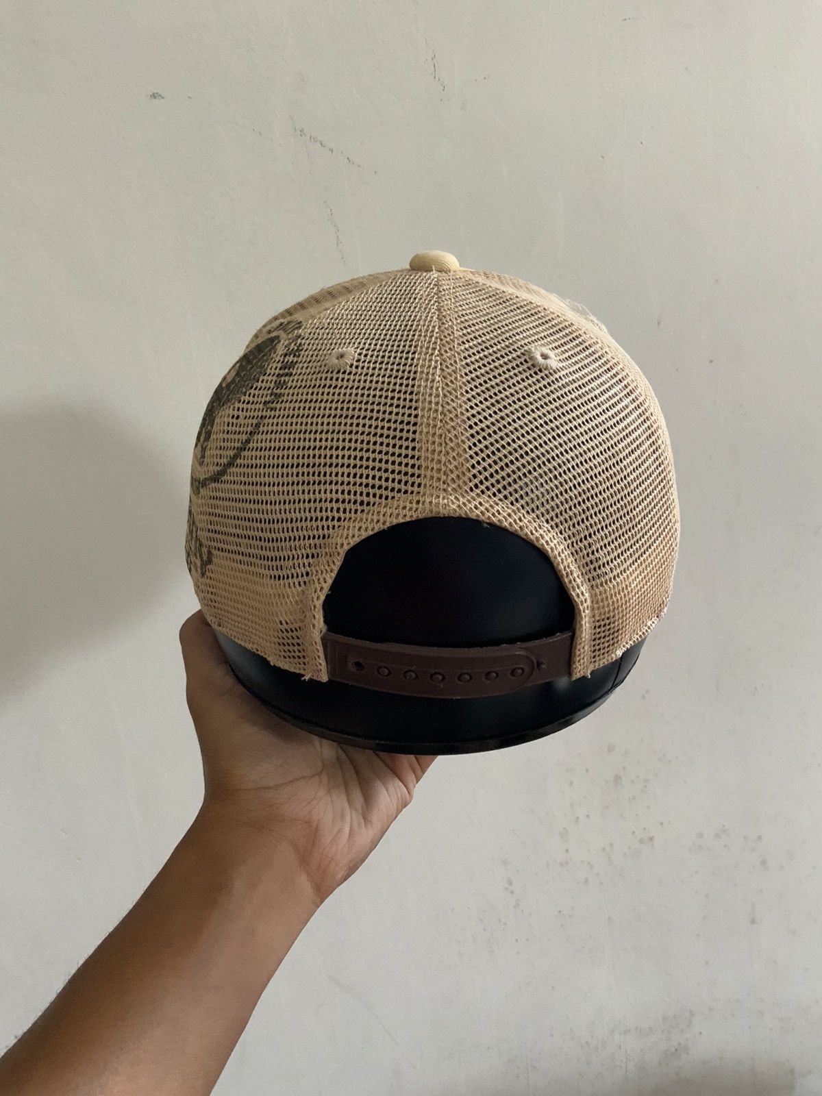 Japanese Brand Obligation Sincerity Distressed Trucker Hat Cap Size ONE SIZE - 4 Thumbnail