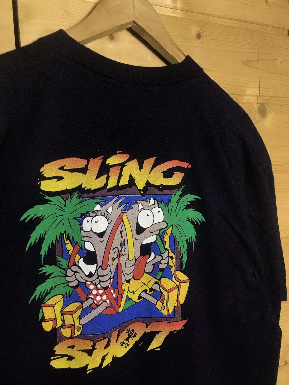 Vintage Vintage Sling Shot Spain t-shirt Size US L / EU 52-54 / 3 - 2 Thumbnail