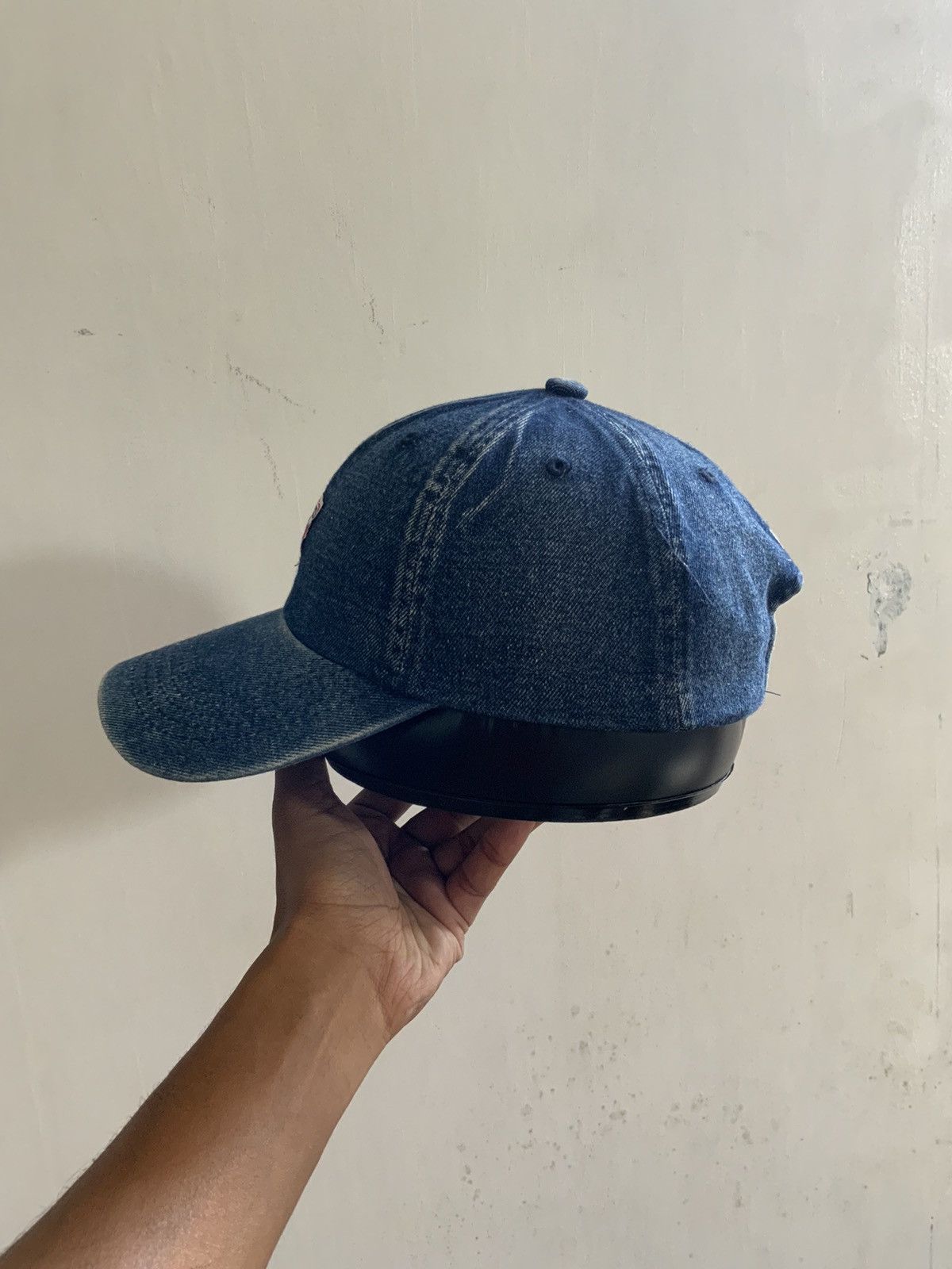 Guess Guess Light Wash Fade Denim Hat Cap Size ONE SIZE - 3 Thumbnail