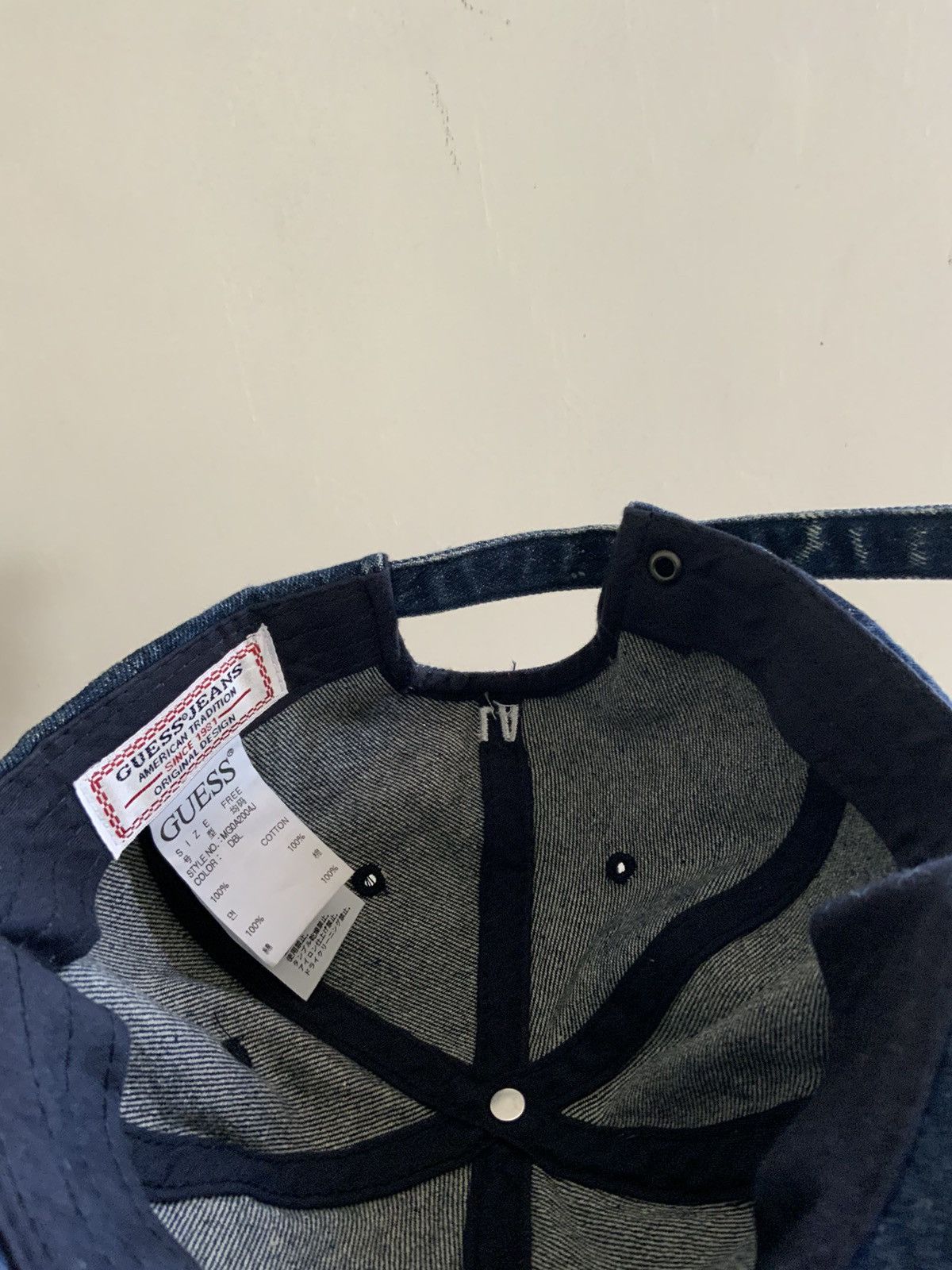 Guess Guess Light Wash Fade Denim Hat Cap Size ONE SIZE - 13 Thumbnail