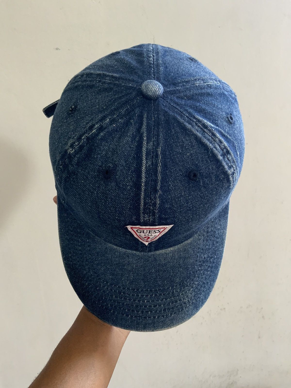 Guess Guess Light Wash Fade Denim Hat Cap Size ONE SIZE - 6 Thumbnail