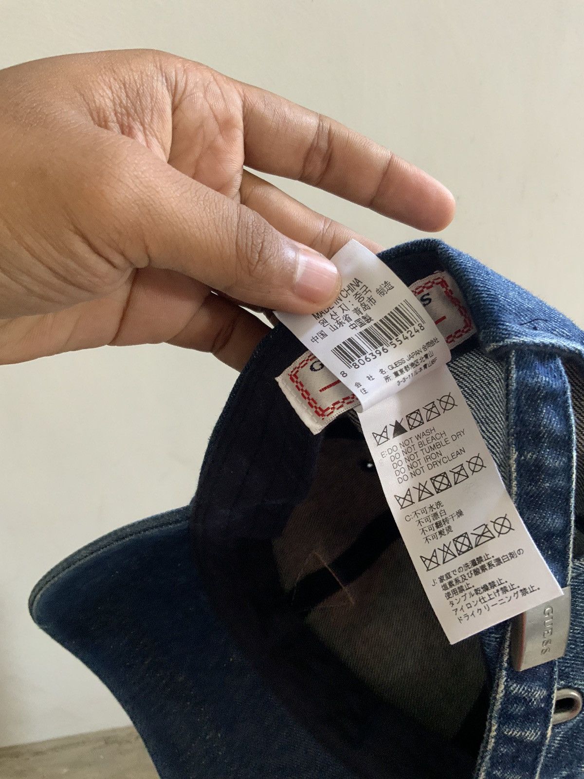 Guess Guess Light Wash Fade Denim Hat Cap Size ONE SIZE - 16 Thumbnail