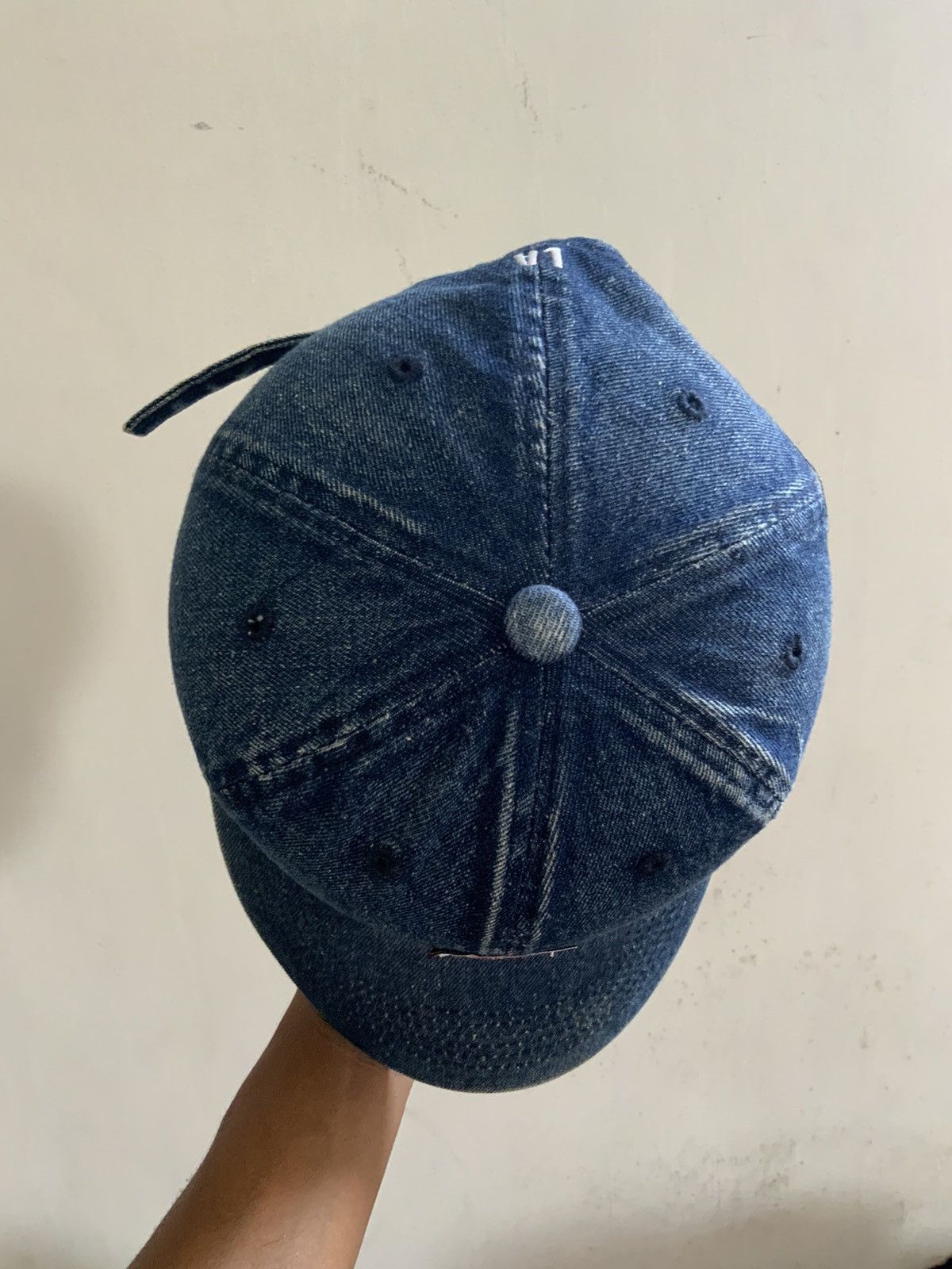 Guess Guess Light Wash Fade Denim Hat Cap Size ONE SIZE - 7 Thumbnail
