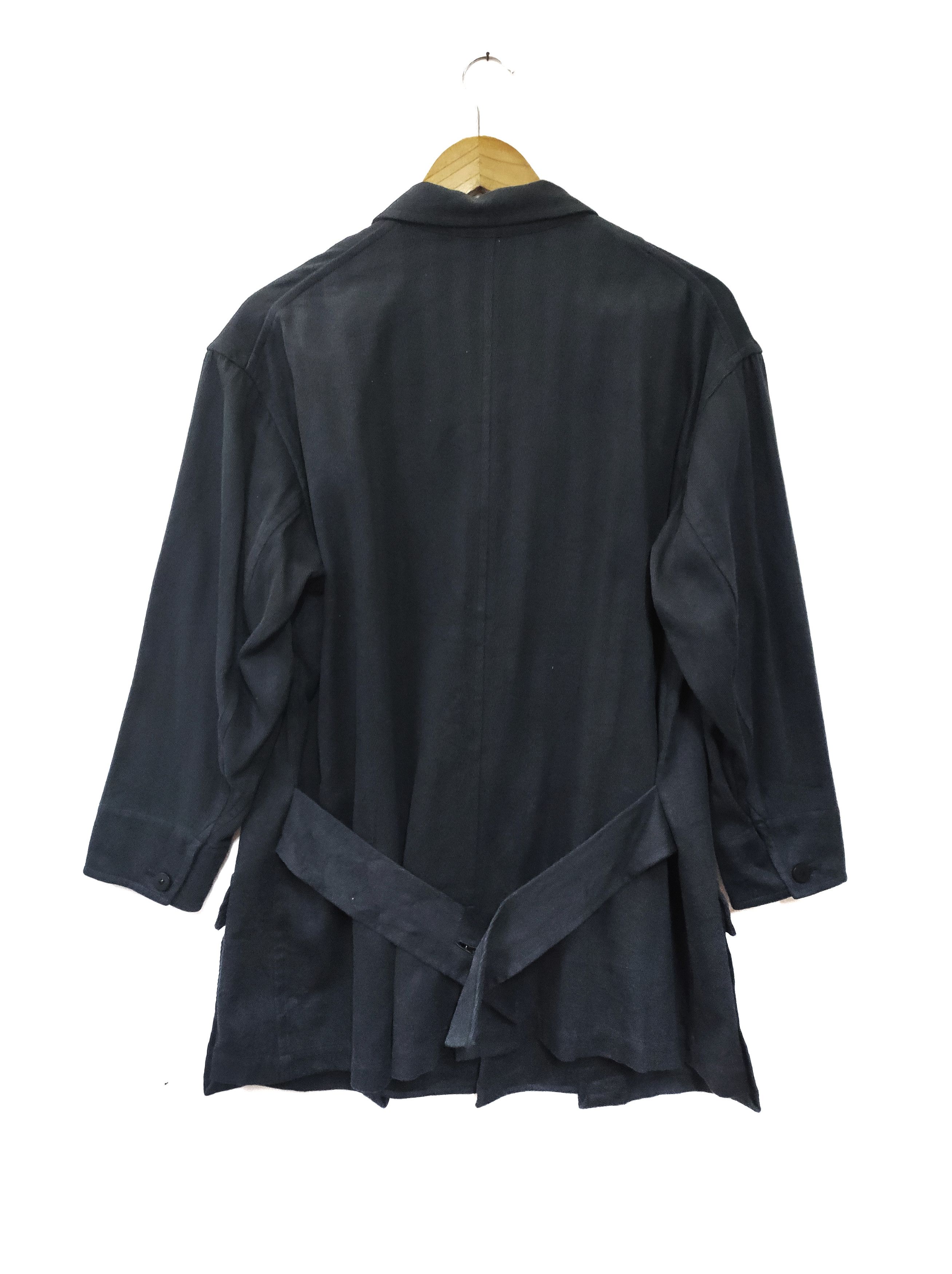 Vintage × Y's × Yohji Yamamoto 🔥80s Yohji Yamamoto Belted Back Button Jacket Size L / US 10 / IT 46 - 5 Thumbnail