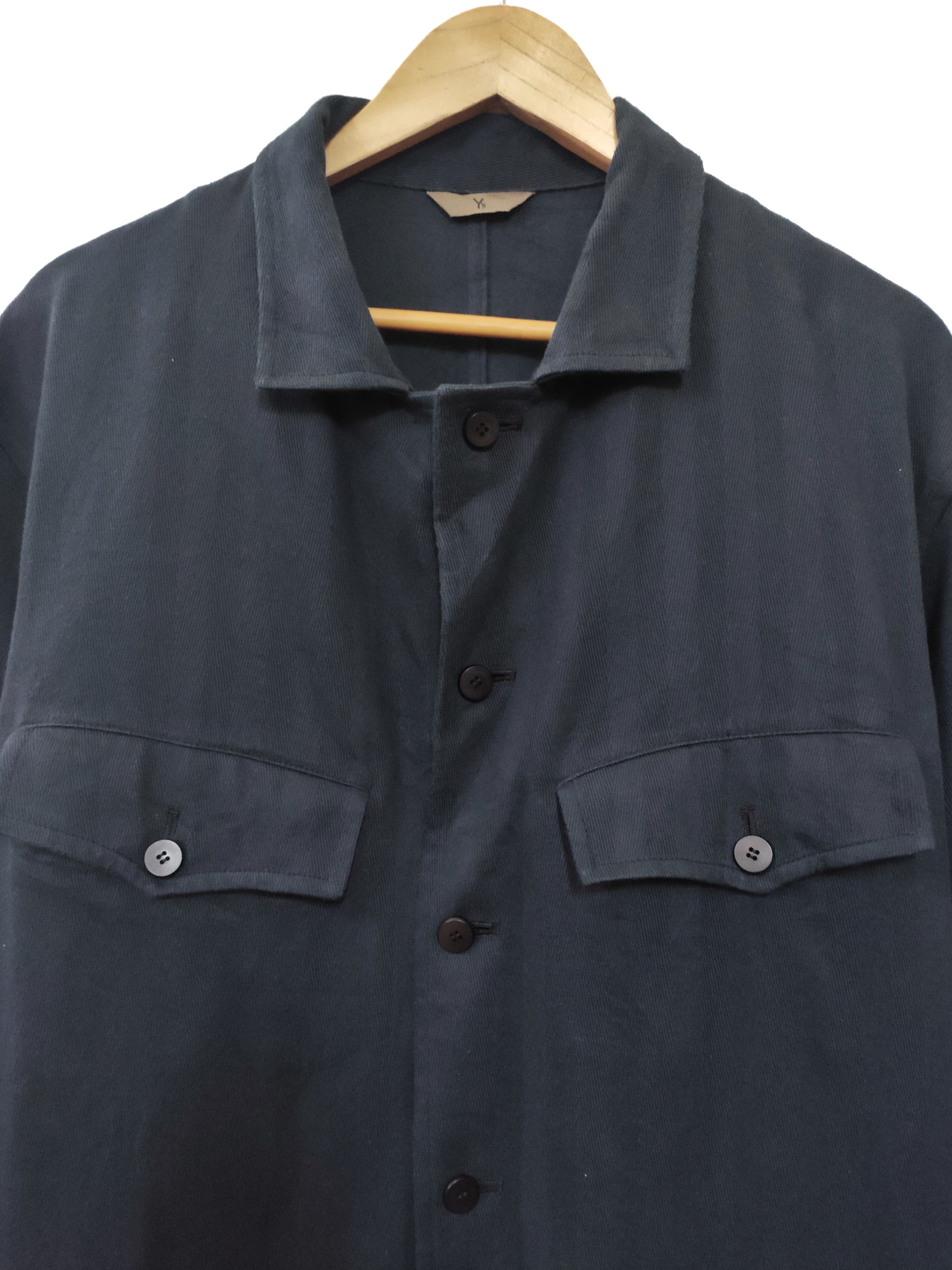 Vintage × Y's × Yohji Yamamoto 🔥80s Yohji Yamamoto Belted Back Button Jacket Size L / US 10 / IT 46 - 3 Thumbnail