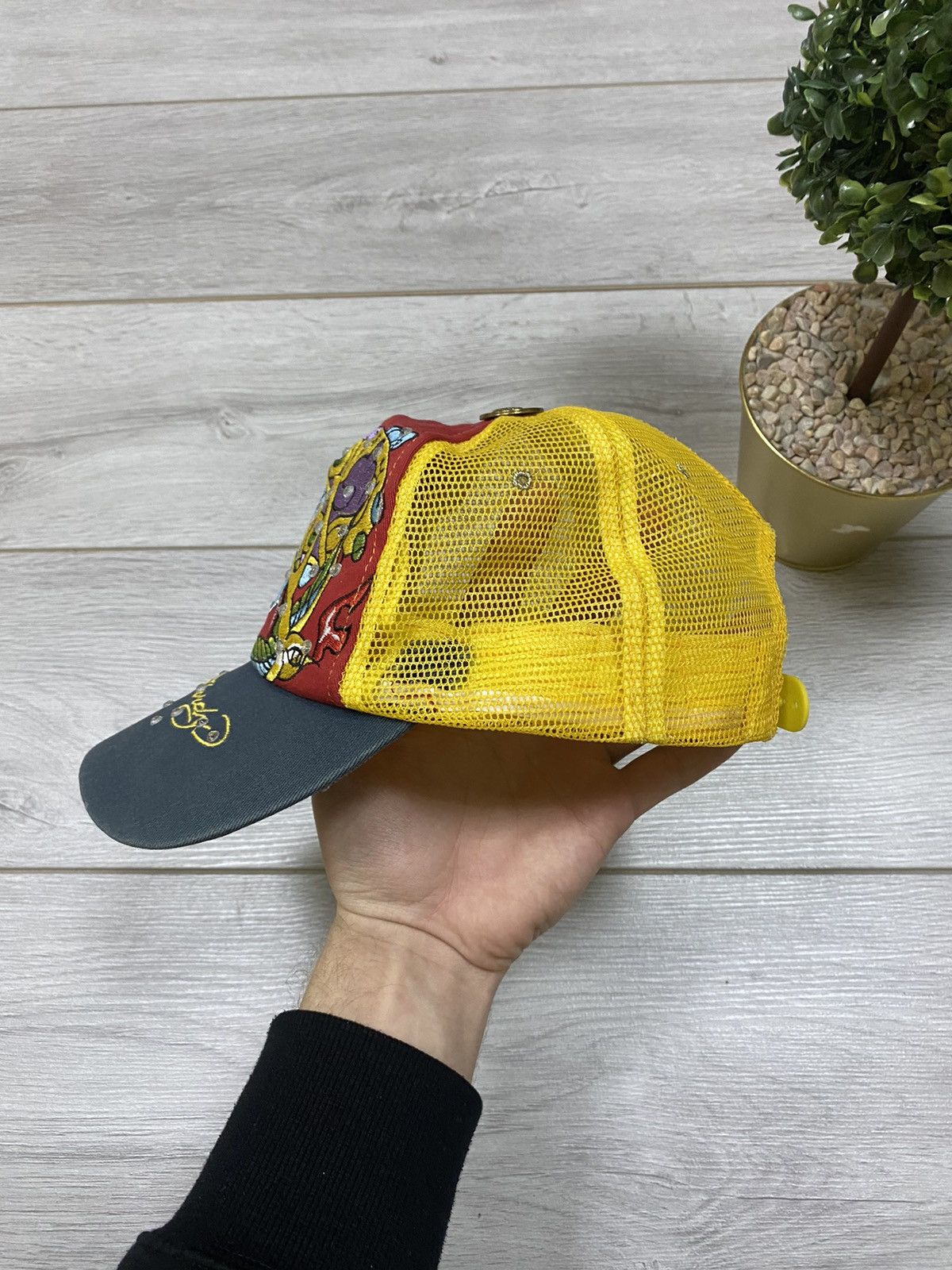 Ed Hardy Ed Hardy skull vintage trucker hat Size ONE SIZE - 4 Thumbnail