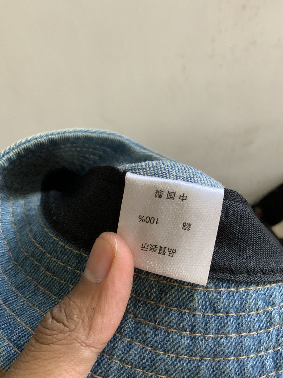Denime Athletic Works Spellout Denim Light Wash Fade Bucket Hat Size ONE SIZE - 12 Thumbnail
