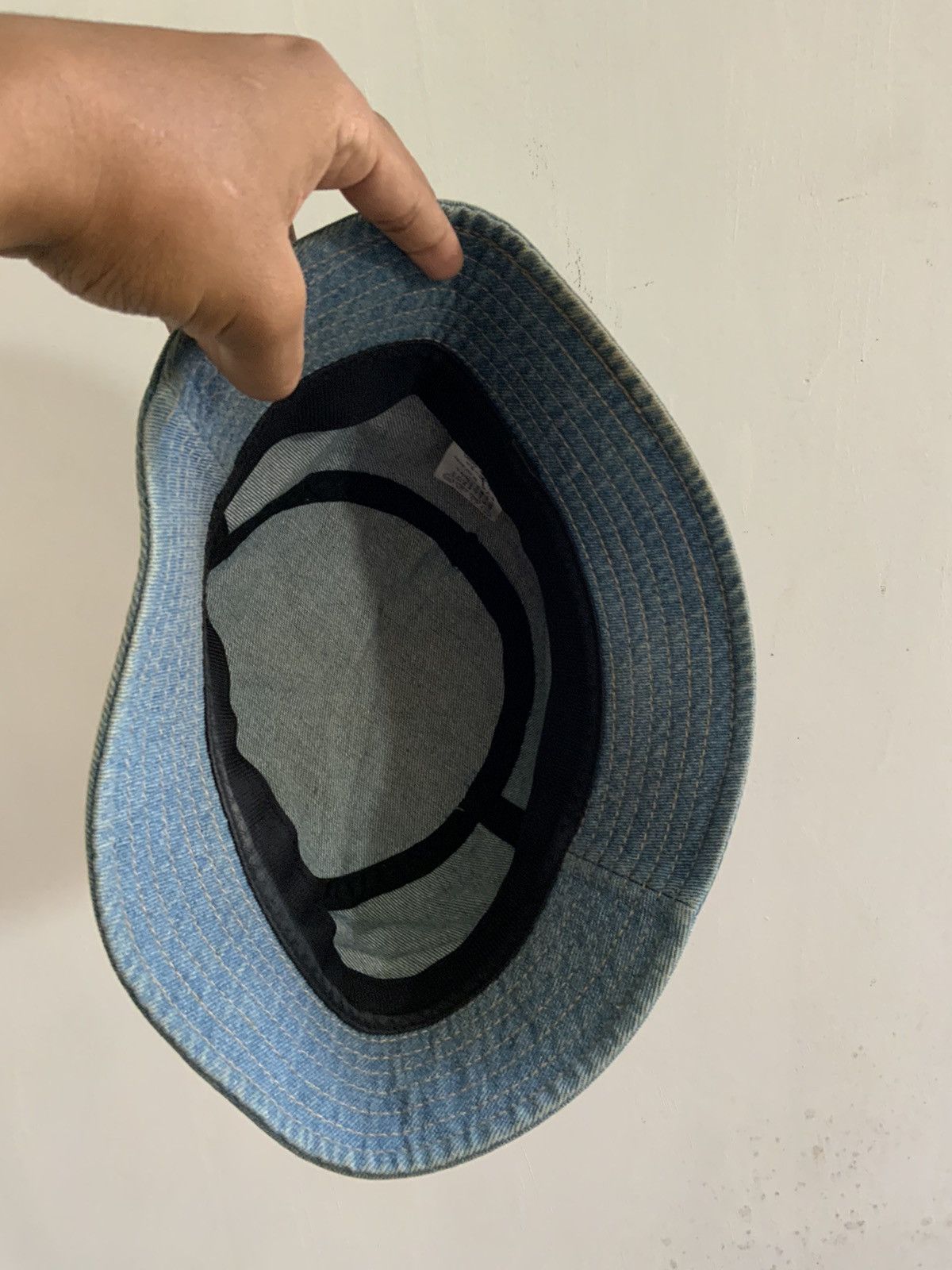 Denime Athletic Works Spellout Denim Light Wash Fade Bucket Hat Size ONE SIZE - 7 Thumbnail