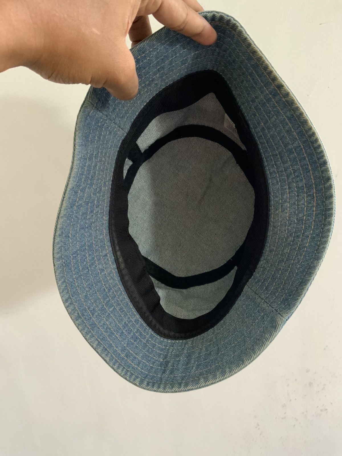 Denime Athletic Works Spellout Denim Light Wash Fade Bucket Hat Size ONE SIZE - 8 Thumbnail