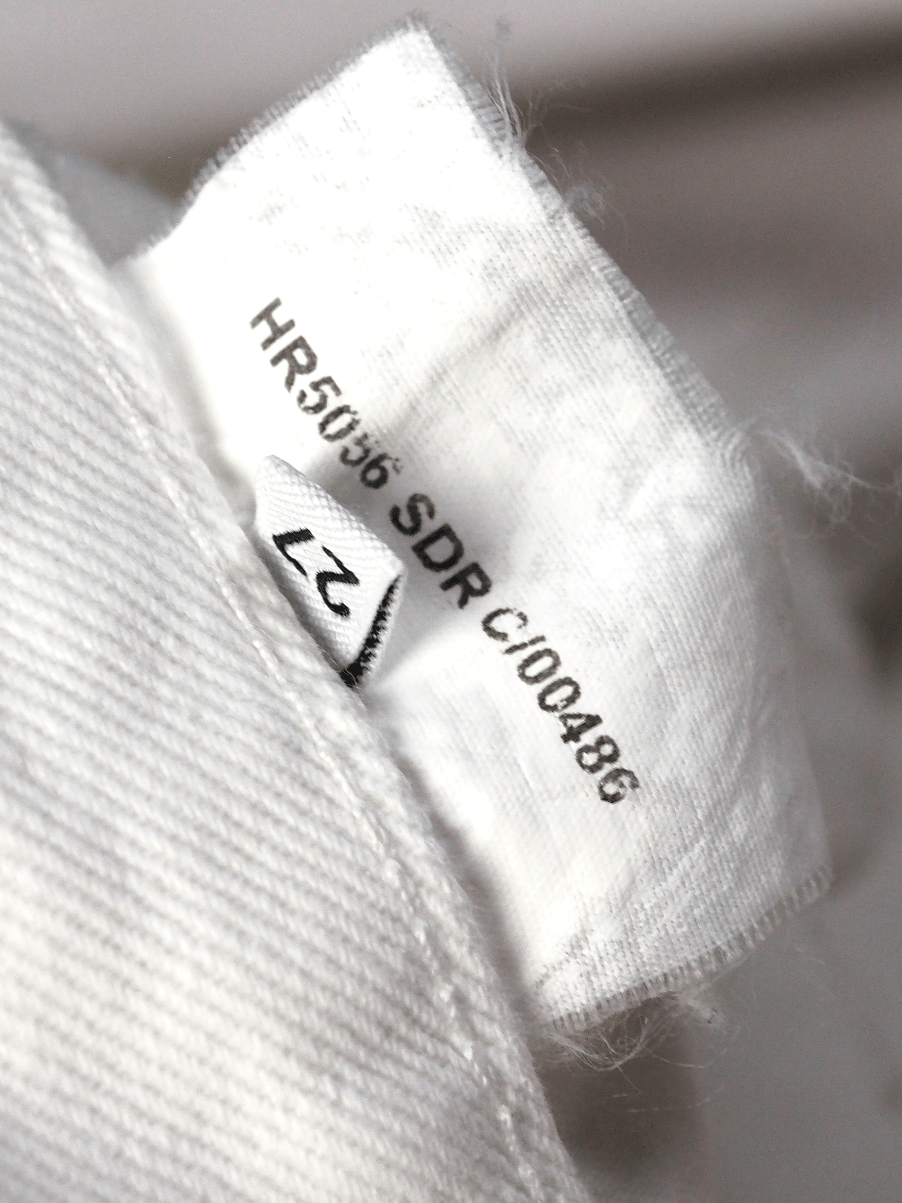 Helmut Lang S/S 99 Archive White Overprinted Demim Size US 31 - 8 Thumbnail