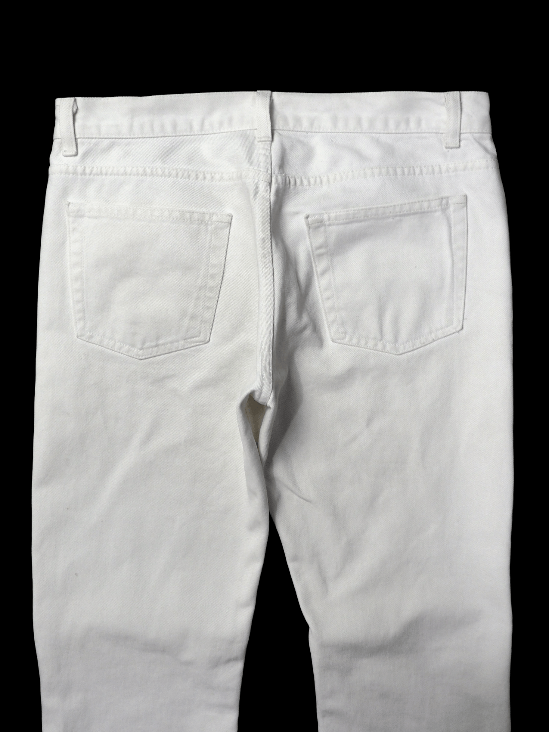 Helmut Lang S/S 99 Archive White Overprinted Demim Size US 31 - 10 Thumbnail