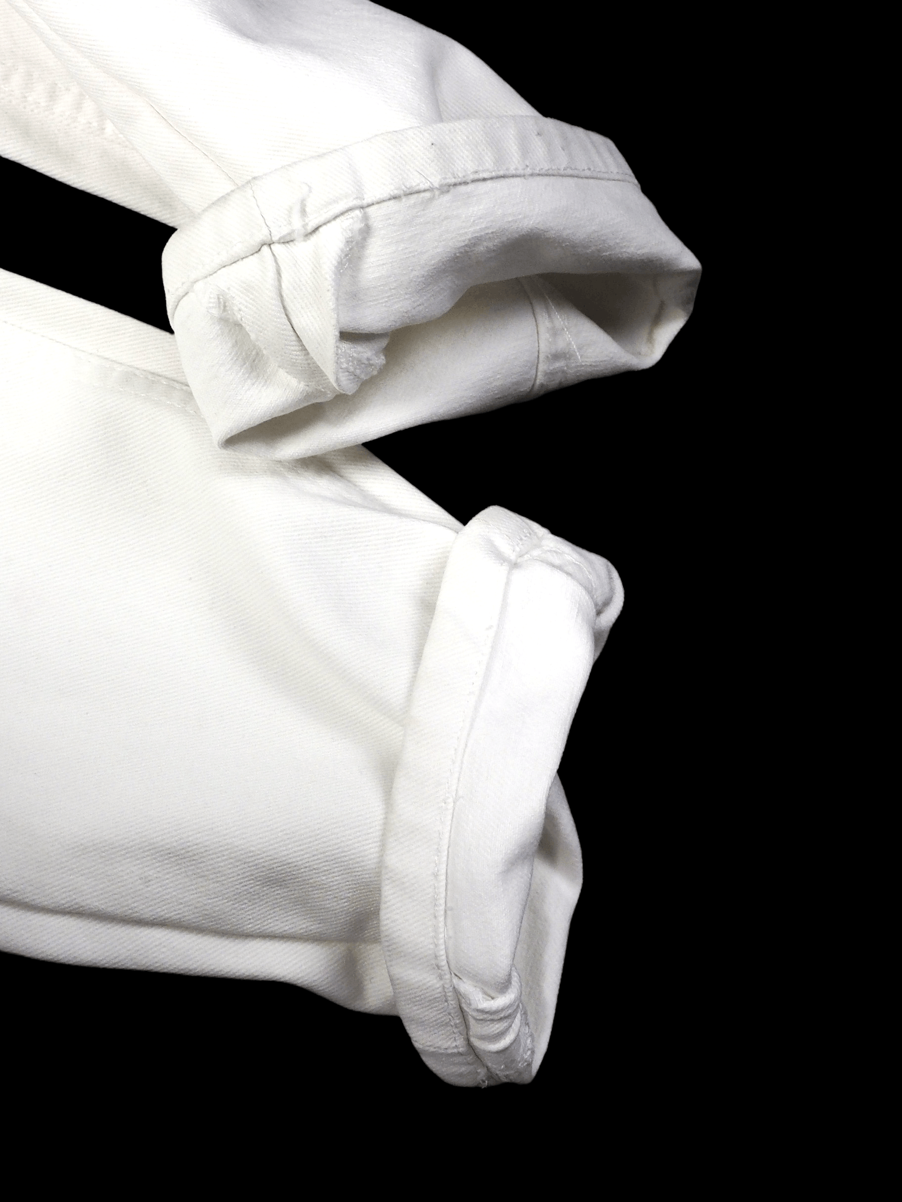 Helmut Lang S/S 99 Archive White Overprinted Demim Size US 31 - 6 Thumbnail
