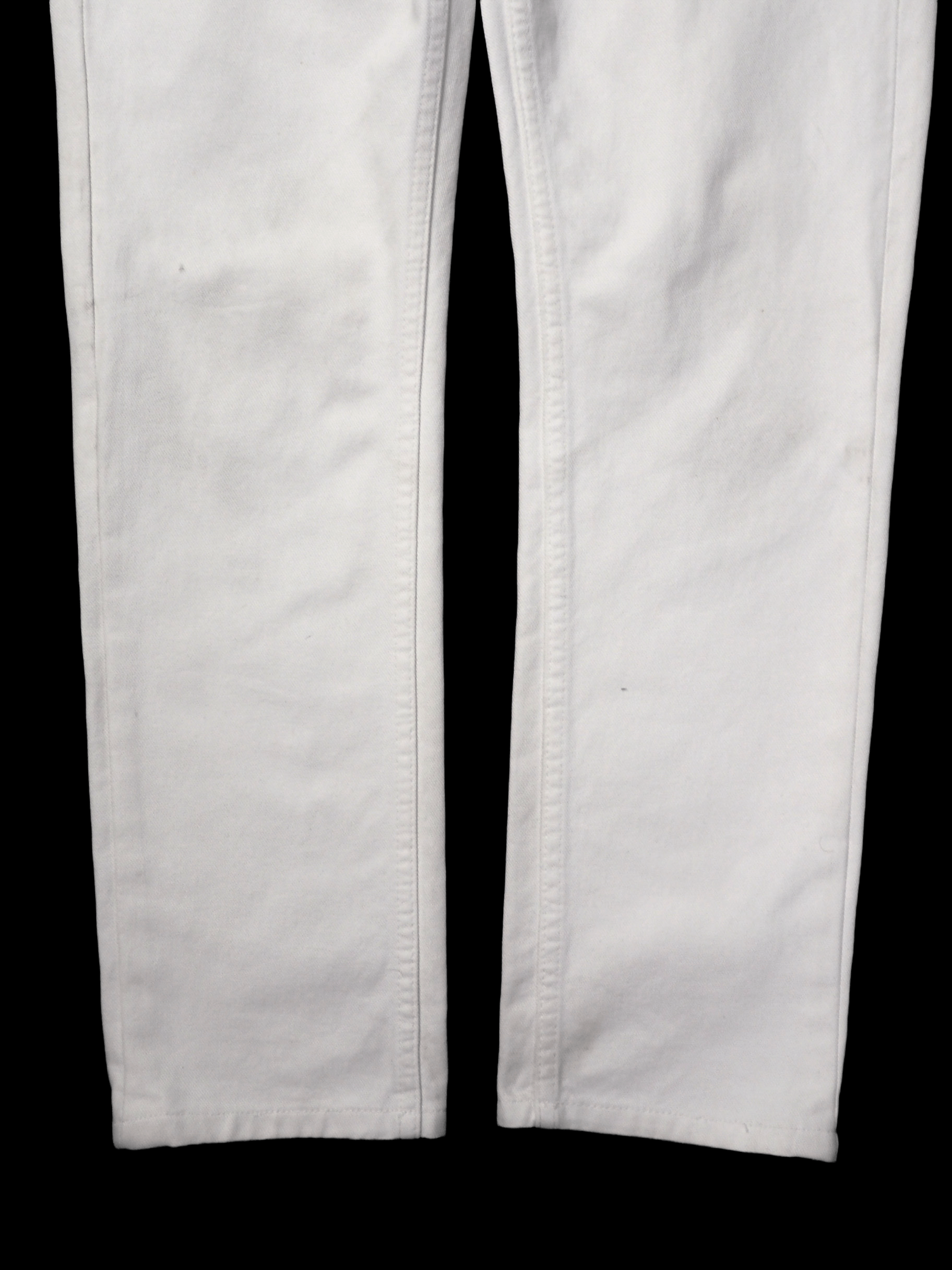 Helmut Lang S/S 99 Archive White Overprinted Demim Size US 31 - 3 Thumbnail