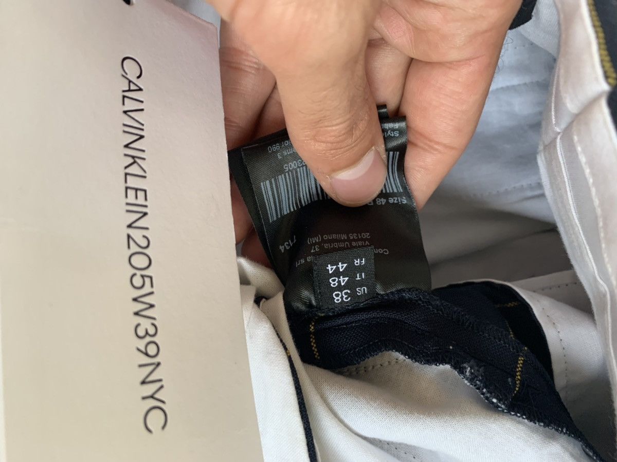 Calvin Klein 205W39NYC Window Pane Check Pants in Navy Size US 32 / EU 48 - 10 Thumbnail