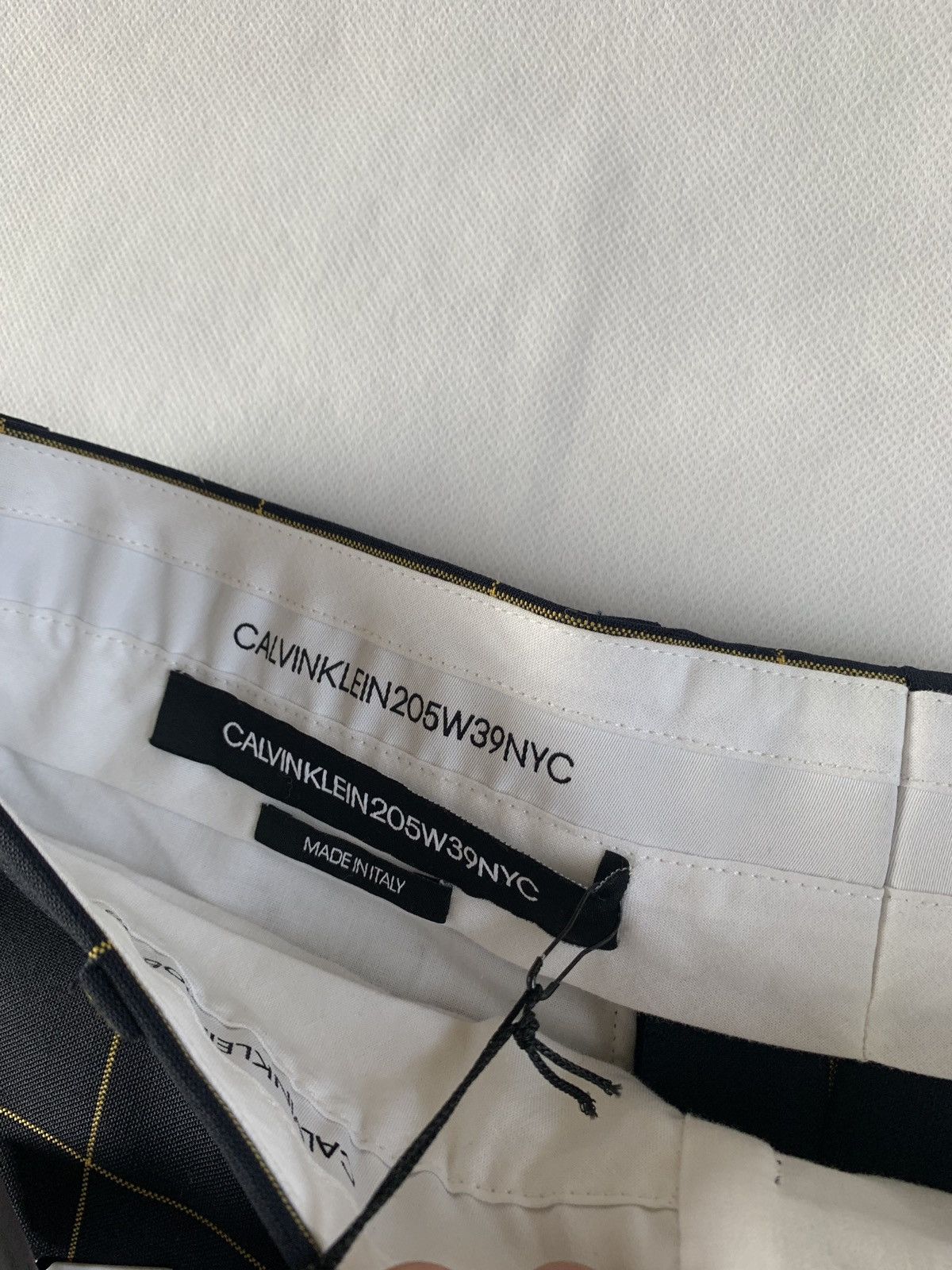 Calvin Klein 205W39NYC Window Pane Check Pants in Navy Size US 32 / EU 48 - 9 Thumbnail