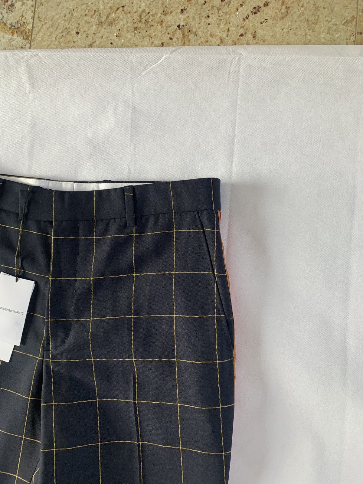 Calvin Klein 205W39NYC Window Pane Check Pants in Navy Size US 32 / EU 48 - 7 Thumbnail