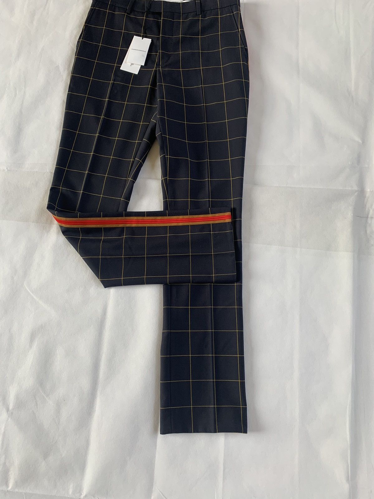 Calvin Klein 205W39NYC Window Pane Check Pants in Navy Size US 32 / EU 48 - 2 Thumbnail