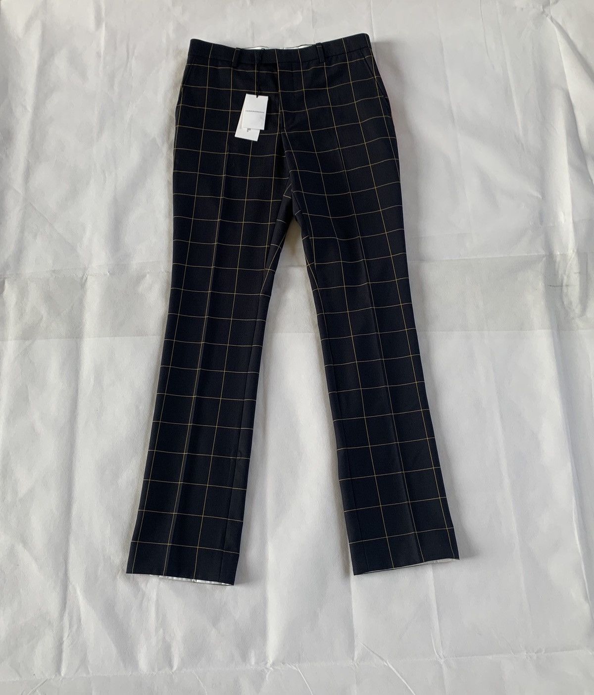 Calvin Klein 205W39NYC Window Pane Check Pants in Navy Size US 32 / EU 48 - 3 Thumbnail
