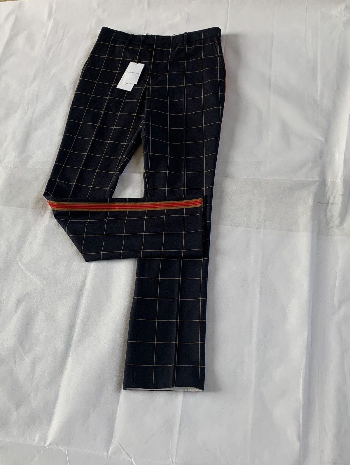 Calvin Klein 205W39NYC Window Pane Check Pants in Navy Size US 32 / EU 48 - 5 Thumbnail