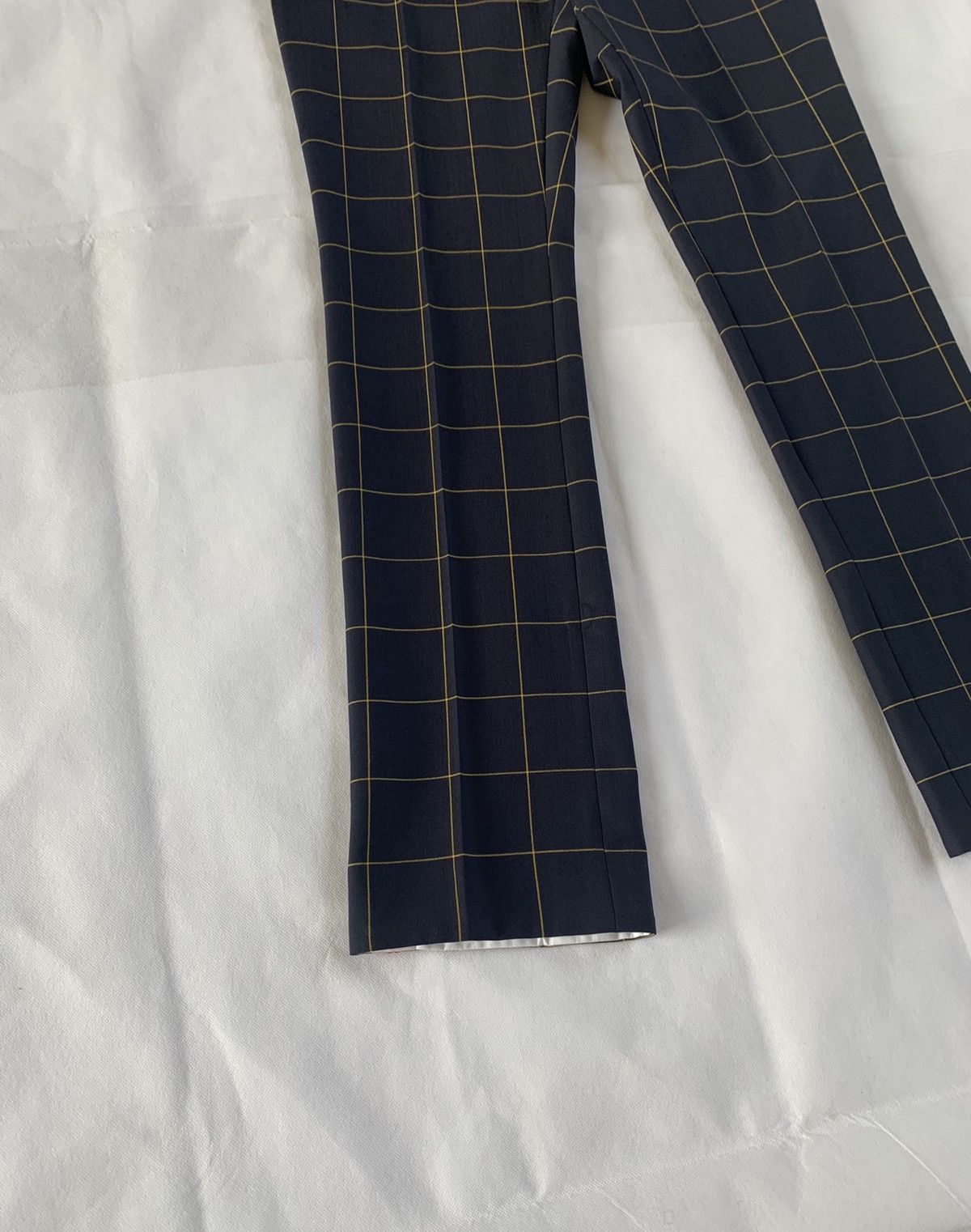 Calvin Klein 205W39NYC Window Pane Check Pants in Navy Size US 32 / EU 48 - 4 Thumbnail