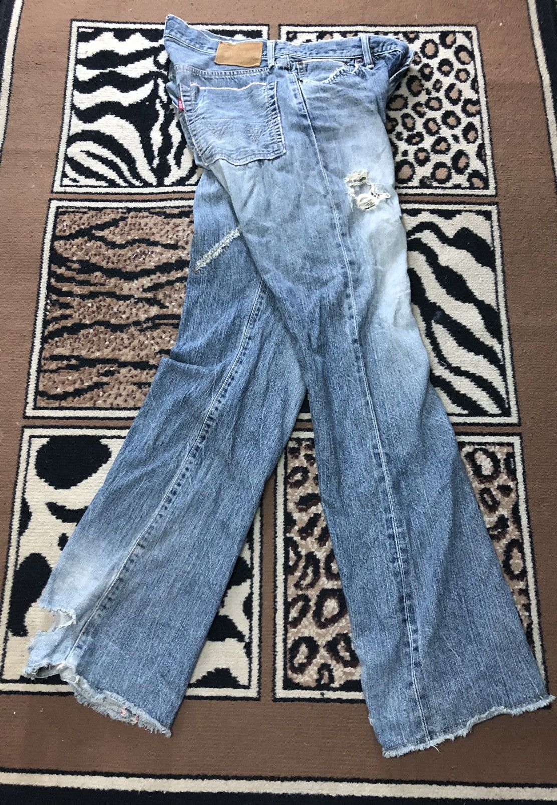 Edwin × Vintage VINTAGE SELVEDGE EDWIN BLUE WASH DISTRESSED DENIM Size US 33 - 14 Thumbnail