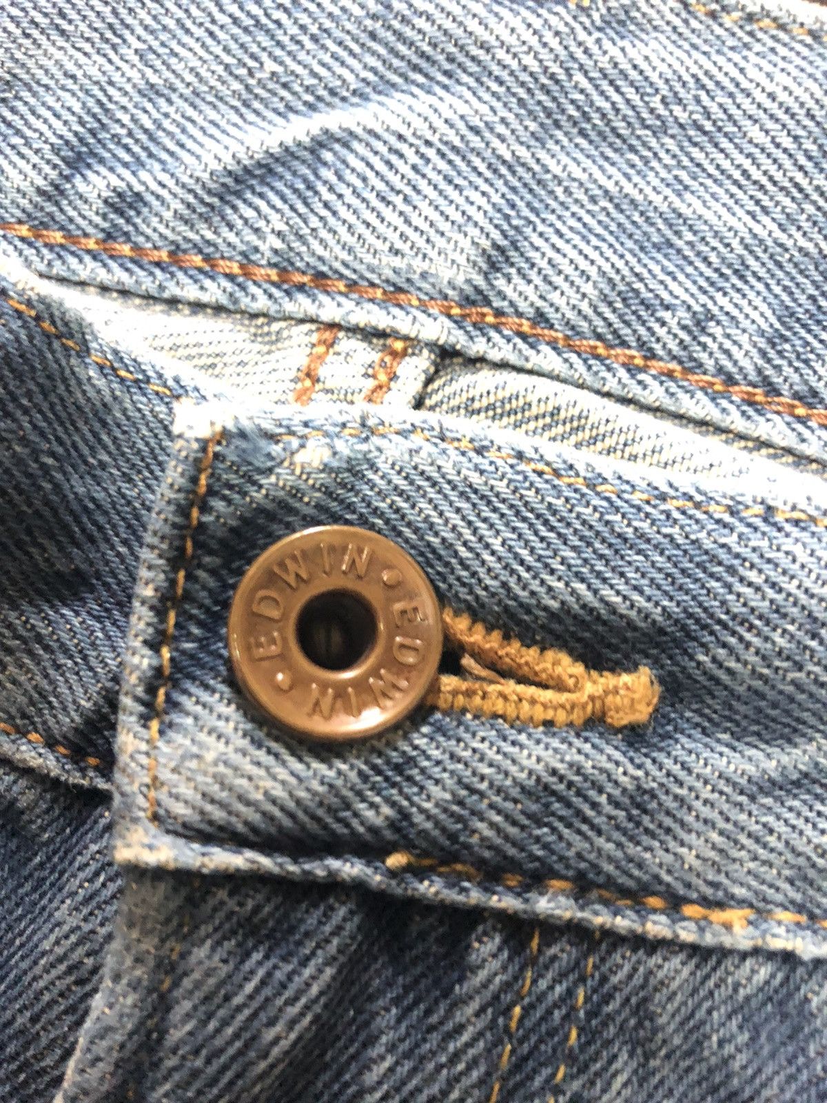 Edwin × Salvage × Vintage VINTAGE SELVEDGE EDWIN 505zx BLUE WASH DISTRESSED DENIM Size US 28 / EU 44 - 5 Thumbnail