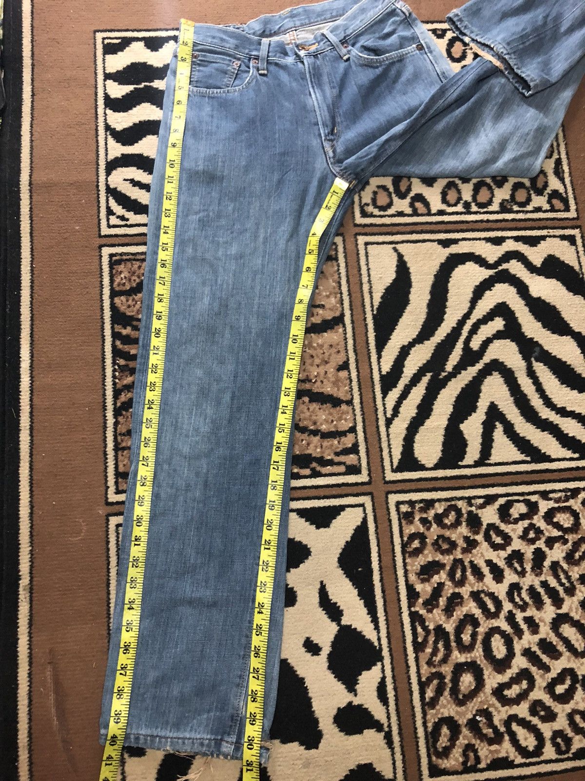 Edwin × Salvage × Vintage VINTAGE SELVEDGE EDWIN 505zx BLUE WASH DISTRESSED DENIM Size US 28 / EU 44 - 16 Thumbnail