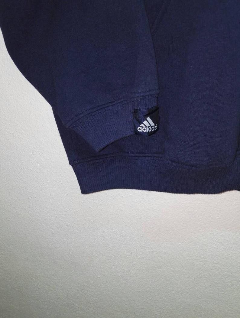 Adidas Rare Adidas Hoodie Embroidered made in Turkey Size US XL / EU 56 / 4 - 3 Thumbnail