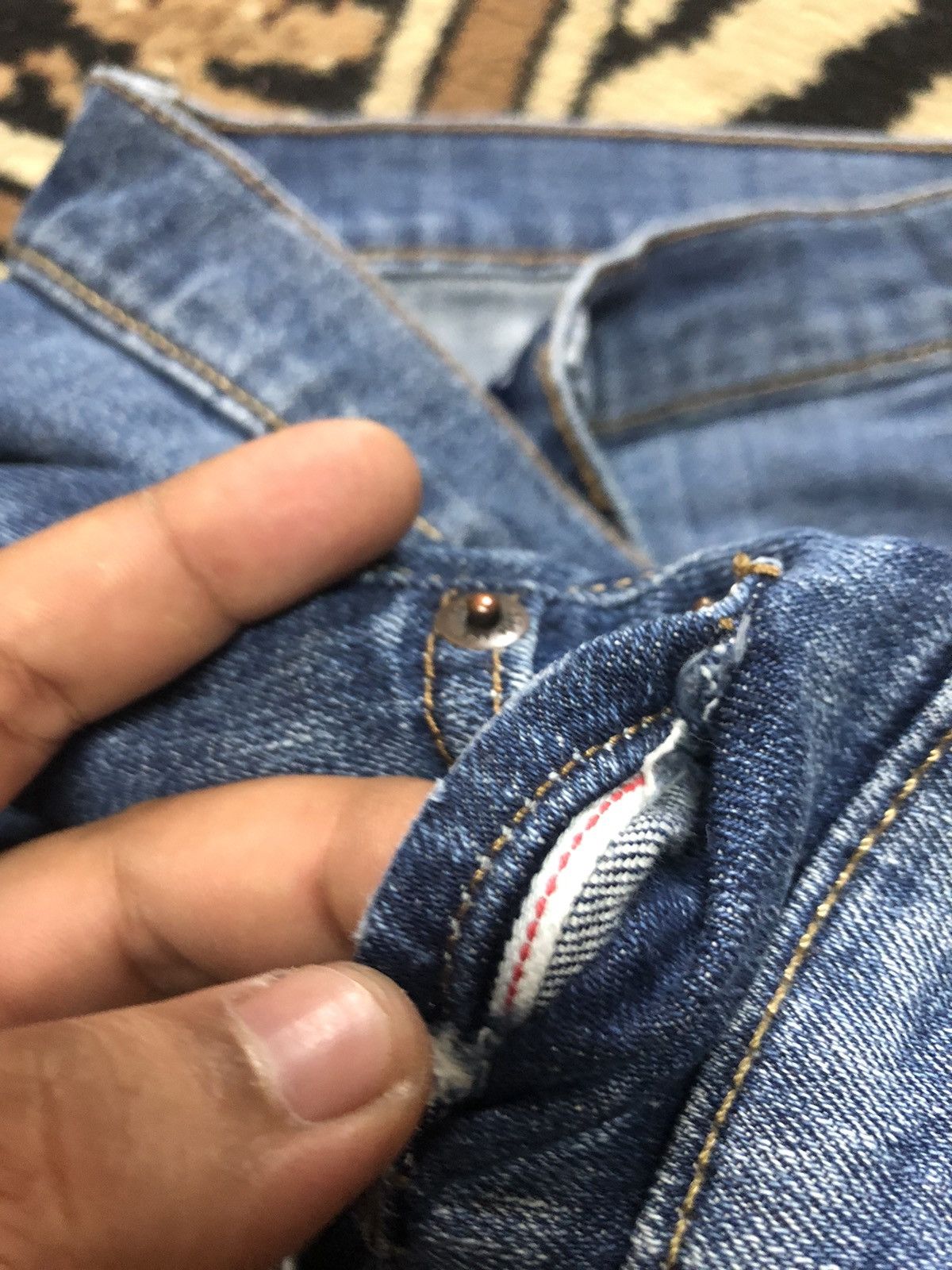 Gap × Salvage × Vintage VINTAGE SELVEDGE GAP QUARTER SHORT DISTRESSED DENIM Size US 30 / EU 46 - 4 Thumbnail