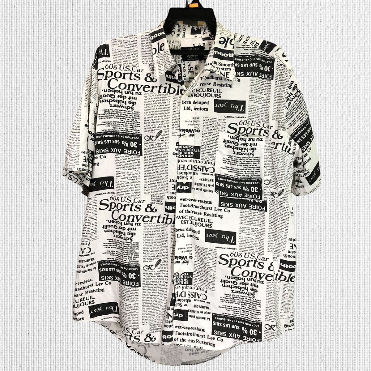 Japanese Brand × Vintage Vintage Fullprint News Paper Button Up Shirt Size US M / EU 48-50 / 2 - 1 Thumbnail