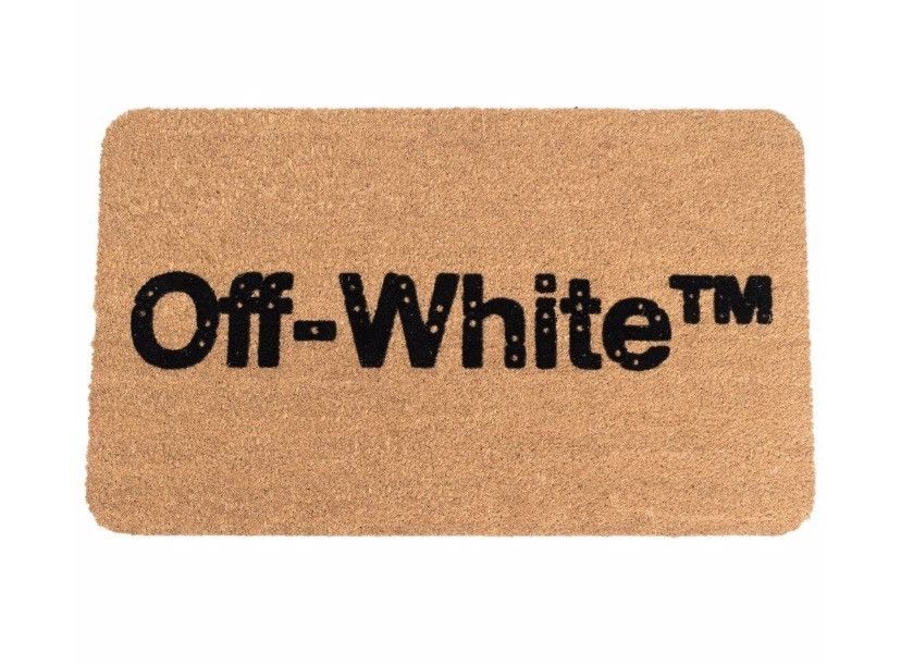 Off White Door Mat