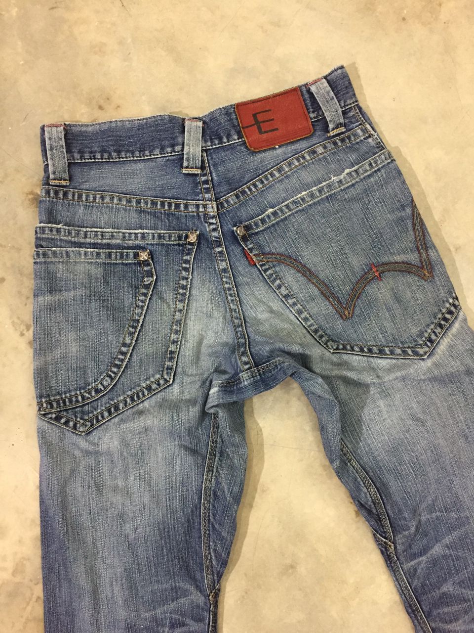 Edwin × Japanese Brand Edwin E Function big rear pocket distressed denim Size US 30 / EU 46 - 13 Thumbnail
