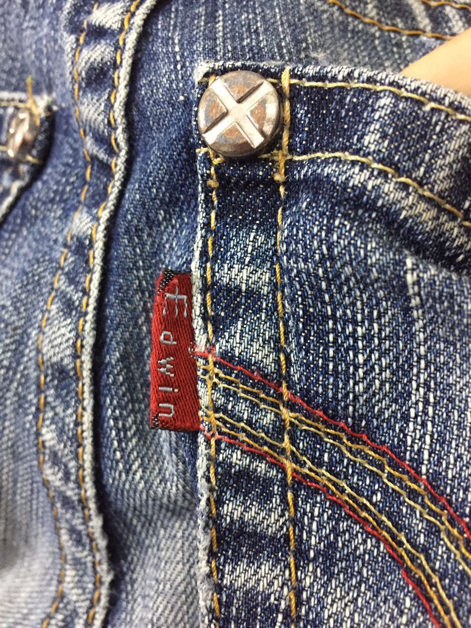 Edwin × Japanese Brand Edwin E Function big rear pocket distressed denim Size US 30 / EU 46 - 17 Thumbnail