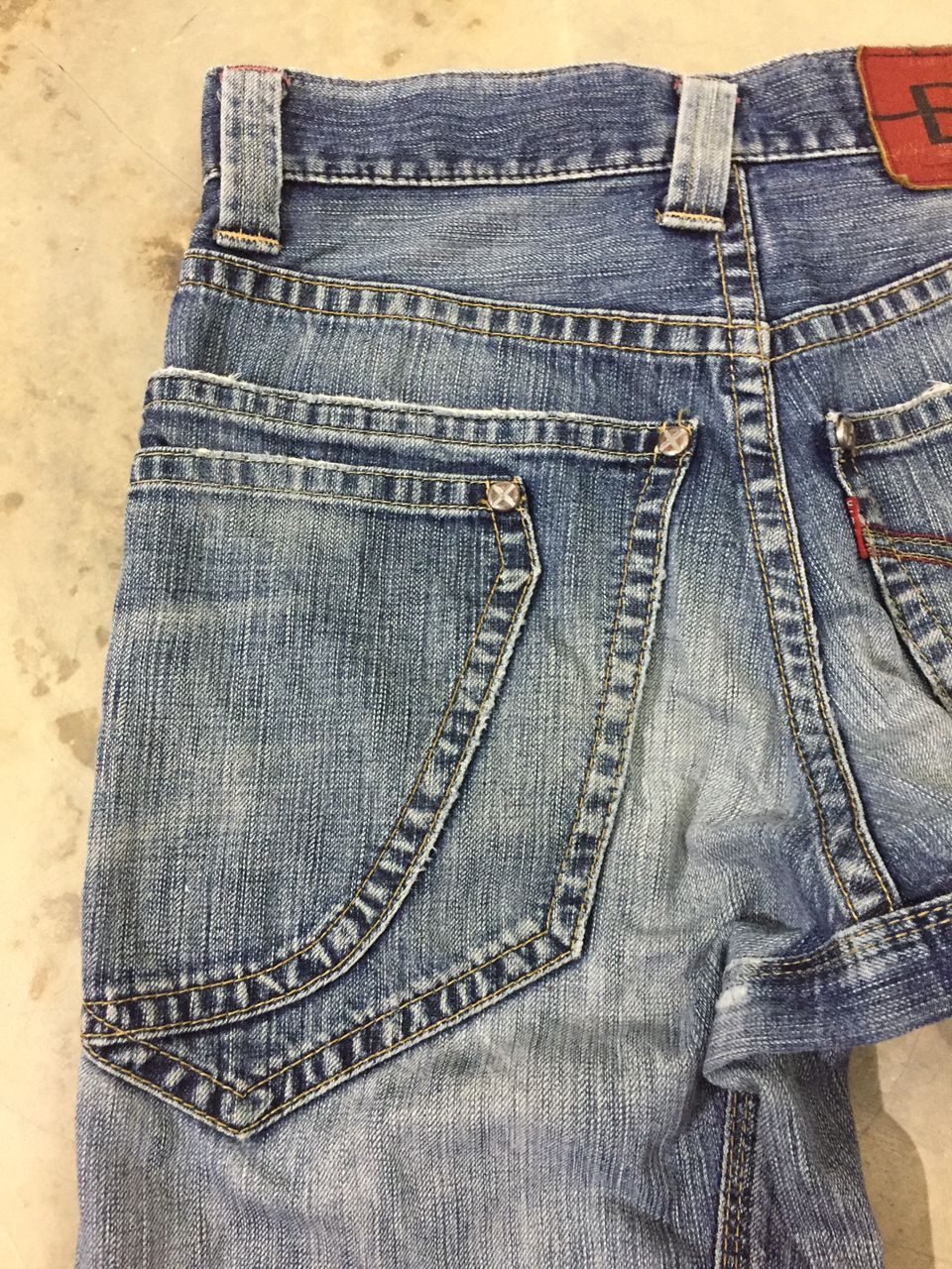Edwin × Japanese Brand Edwin E Function big rear pocket distressed denim Size US 30 / EU 46 - 15 Thumbnail