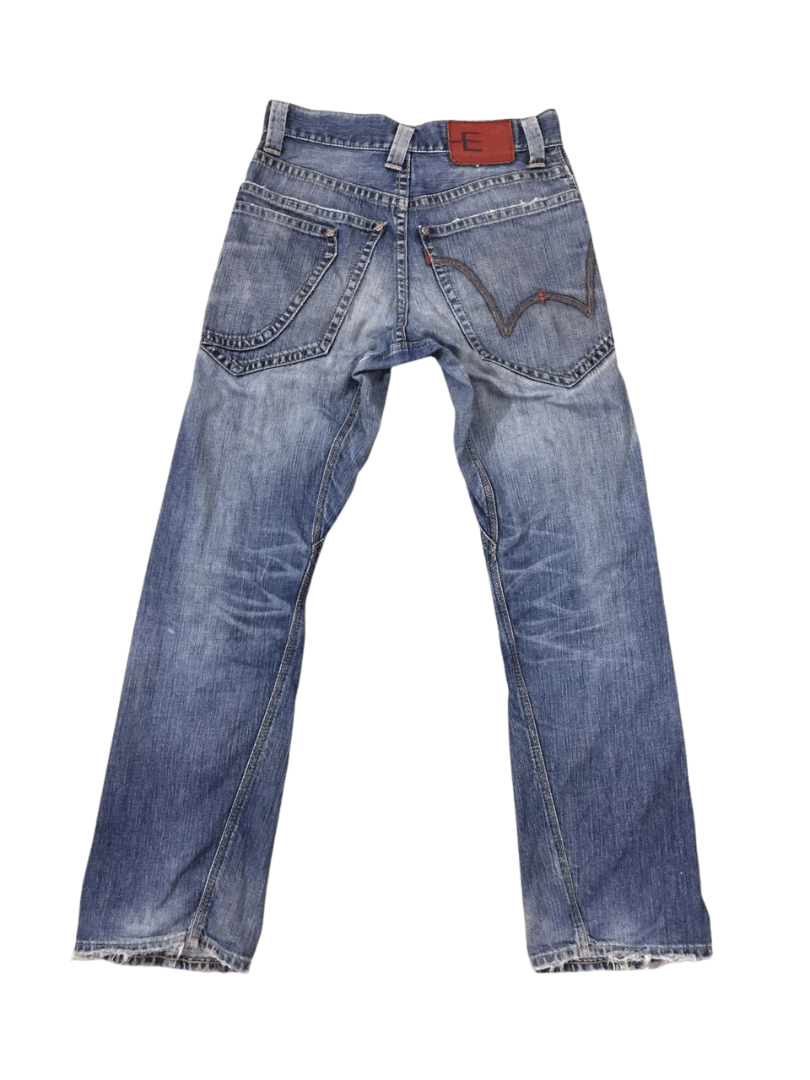 Edwin × Japanese Brand Edwin E Function big rear pocket distressed denim Size US 30 / EU 46 - 2 Thumbnail