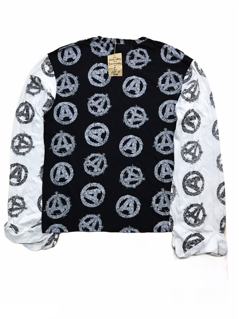 Japanese Brand EFFE とんちゃん Overprinted Anarchy Muslin Shirt Size US M / EU 48-50 / 2 - 2 Thumbnail