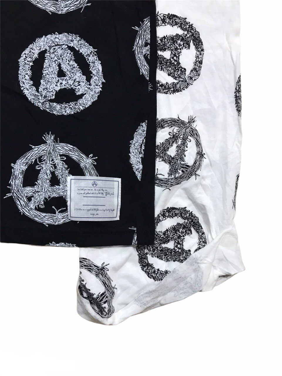 Japanese Brand EFFE とんちゃん Overprinted Anarchy Muslin Shirt Size US M / EU 48-50 / 2 - 4 Thumbnail