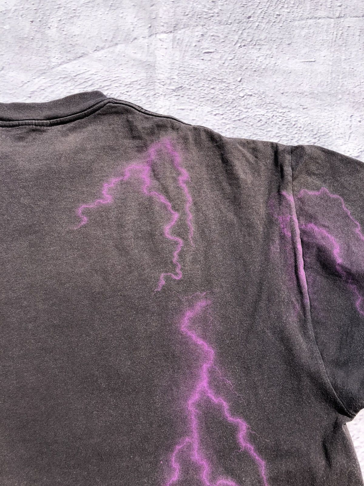Harley Davidson Vintage 90s American Biker Motor Lightning Faded Black Tee Size US XXL / EU 58 / 5 - 20 Thumbnail
