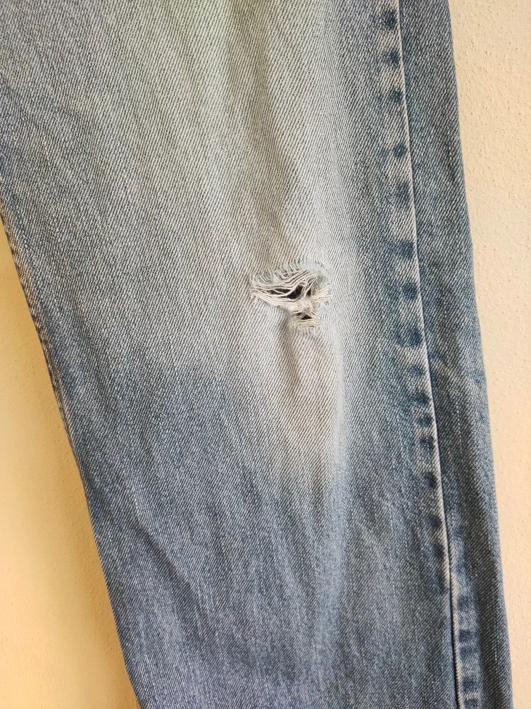 Levi's × Vintage Rare Vintage 1990’s Levi’s 505 Light Blue Wash Denim Jeans Size US 32 / EU 48 - 6 Thumbnail