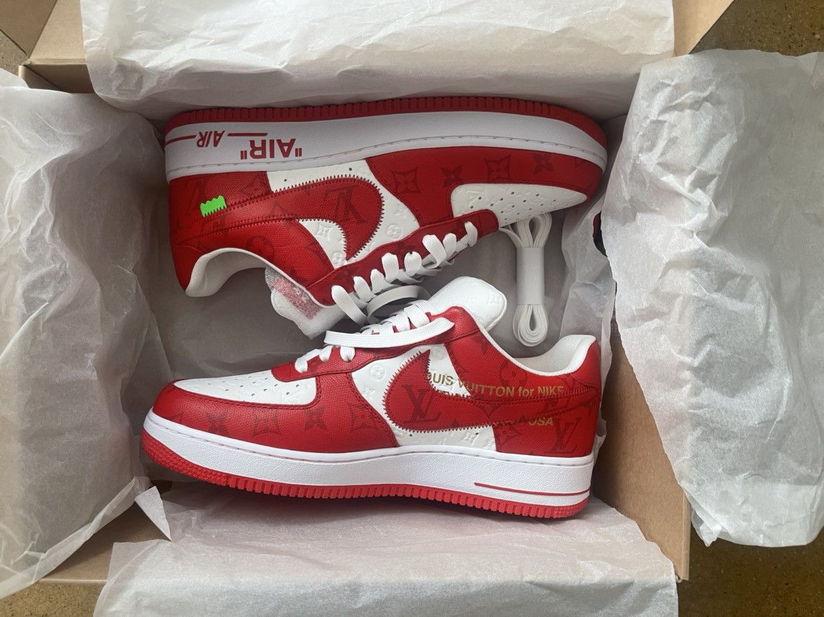 Size 11  The Louis Vuitton and Nike “Air Force 1” by Virgil Abloh