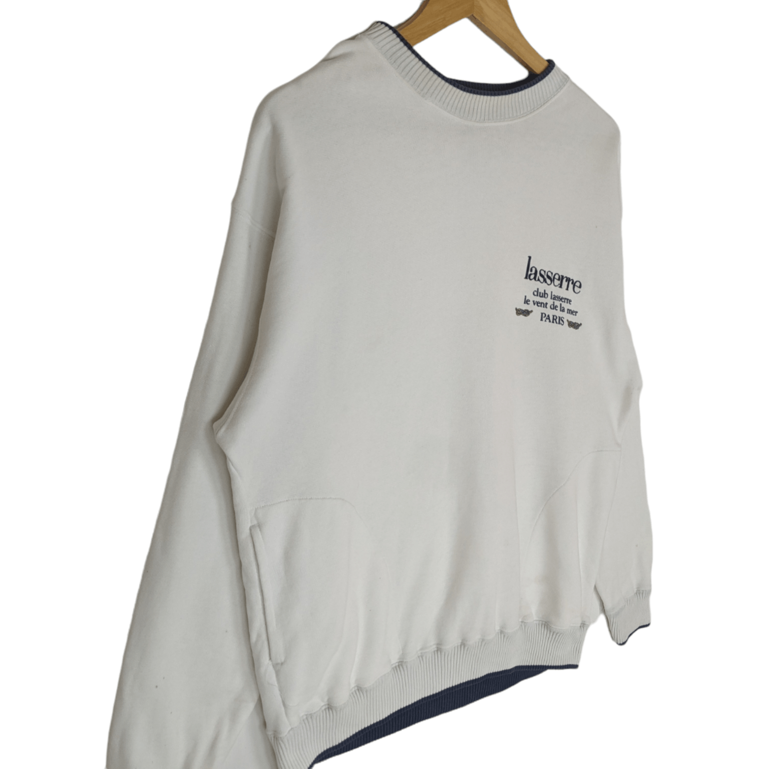 Japanese Brand Vintage LASSERRE Paris Crewneck Jumper Sweatshirt Size US L / EU 52-54 / 3 - 3 Thumbnail