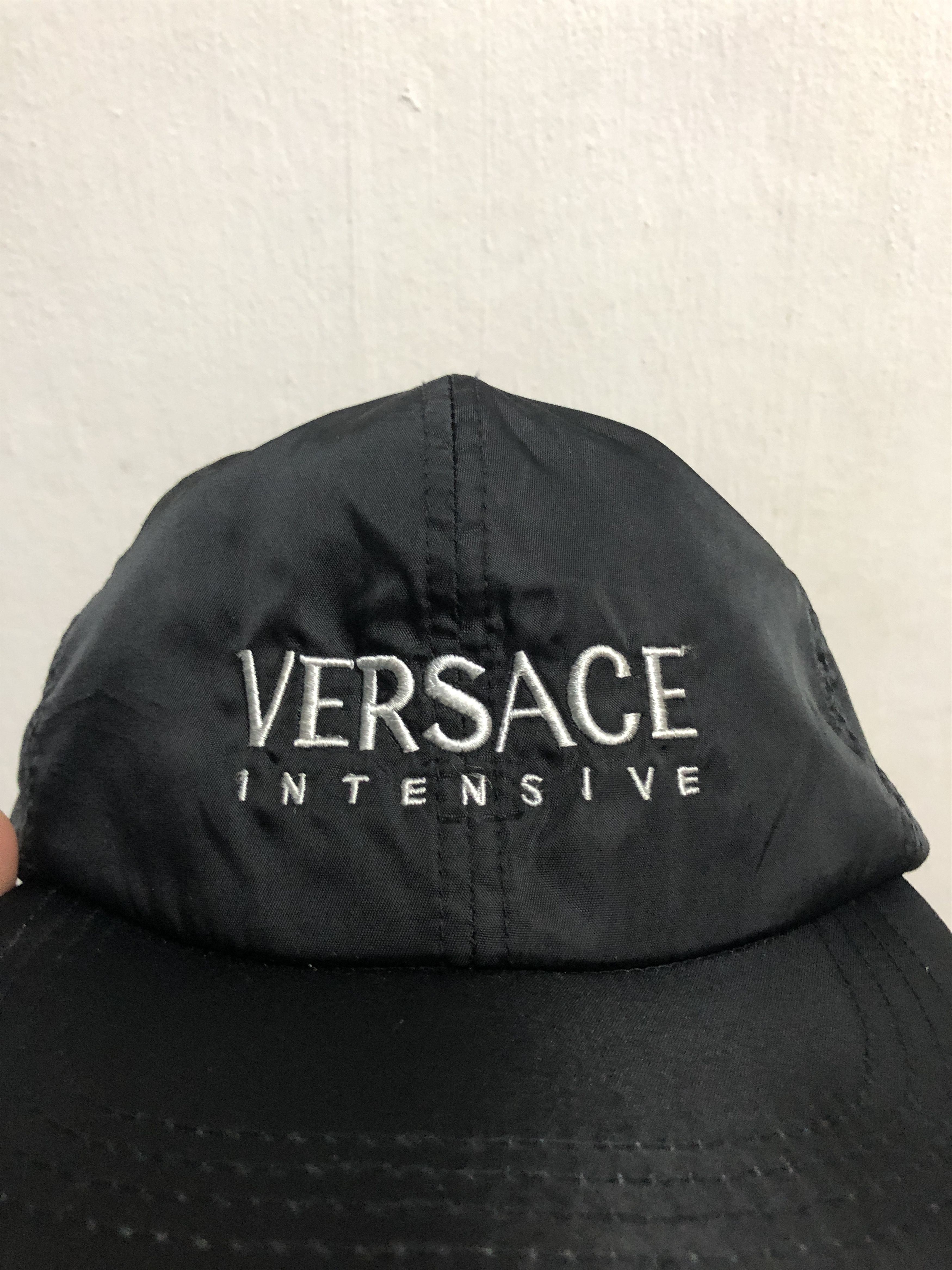 Versace × Vintage Vintage Versace Intensive Nylon Cap Hat Size ONE SIZE - 2 Thumbnail
